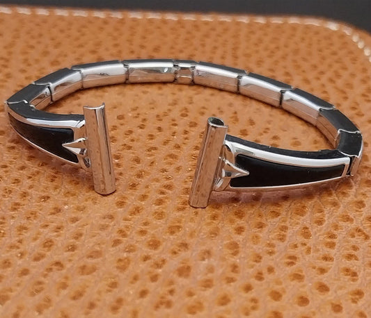 Vintage 1958 10k White Gold-Filled Speidel Windswept Unused Expansion Watch Band