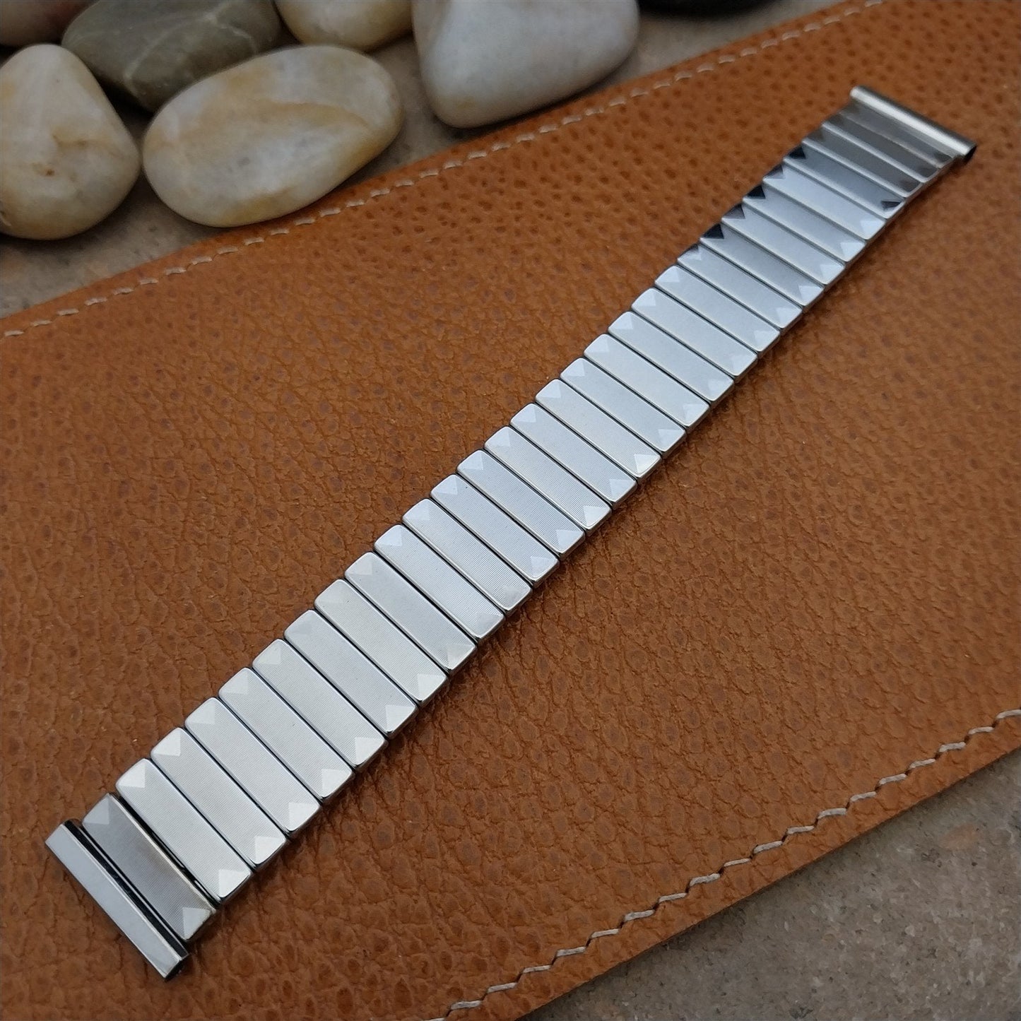 19mm 18mm Stainless Steel Expansion nos Admiral USA 1960s Vintage Watch Band