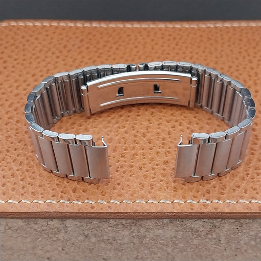 Vintage Internal-Lug 14mm 089MK Stainless Steel NOS Butterfly Clasp Watch Band