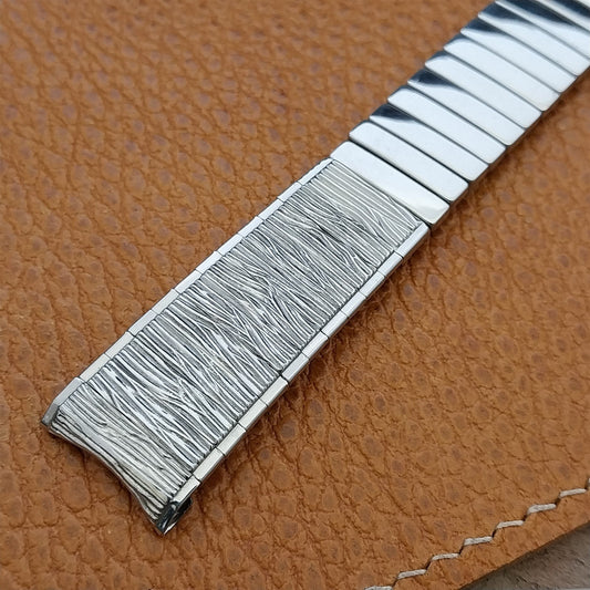 Vintage 17.2mm Stainless Steel Classic 1960s Expansion Craftex Unused Watch Band