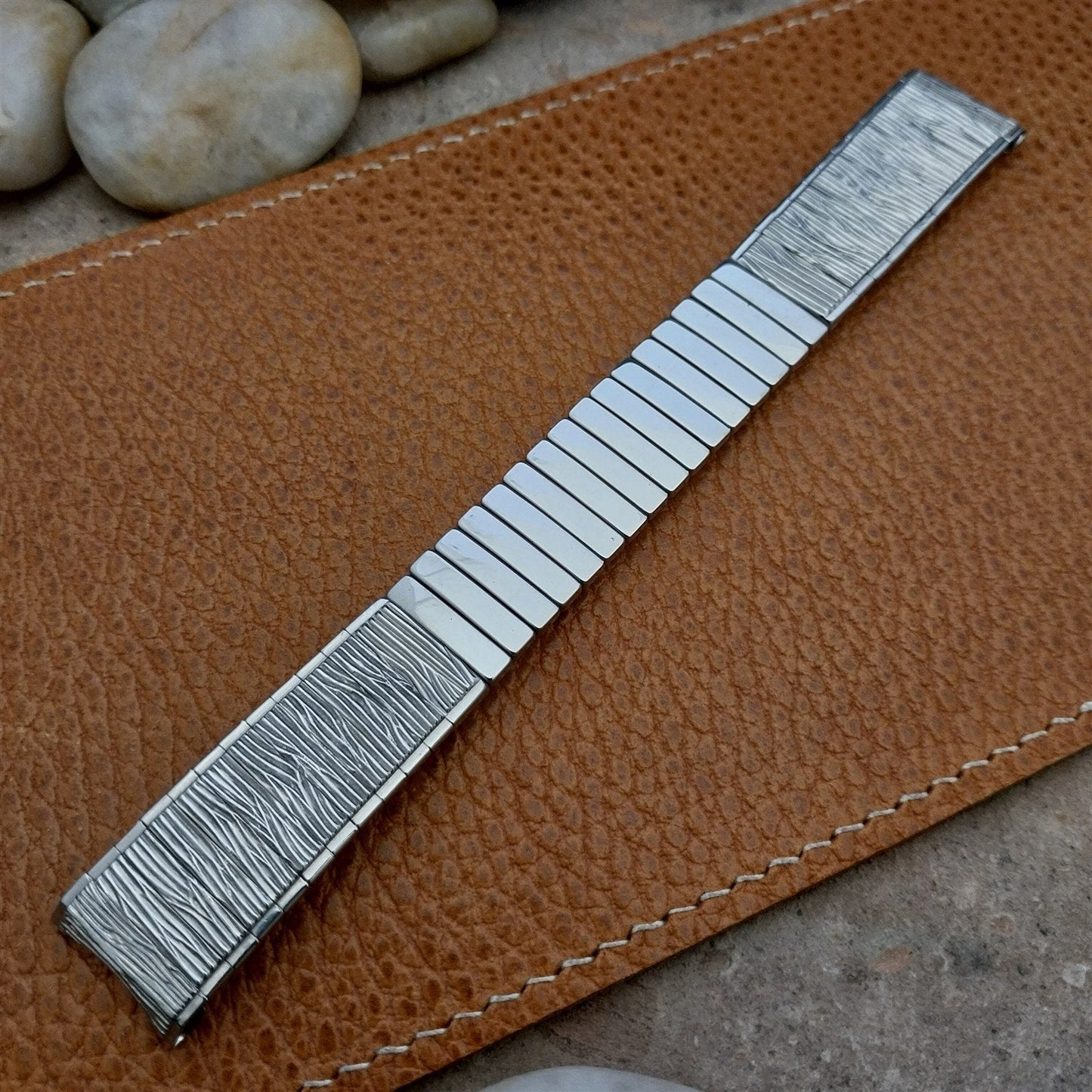 Vintage 17.2mm Stainless Steel Classic 1960s Expansion Craftex Unused Watch Band