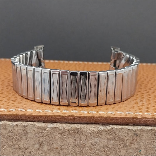 Vintage 19mm 18mm 16mm Stainless Classic Stretch Craftex 1960s Unused Watch Band