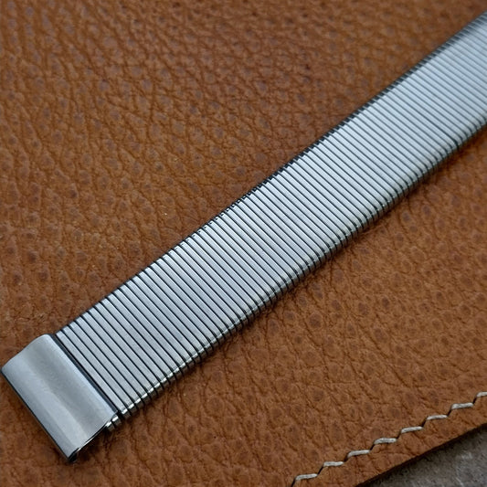Vintage 1940s 5/8" Stainless Steel Extra Long Slinky Stretch Unused Watch Band
