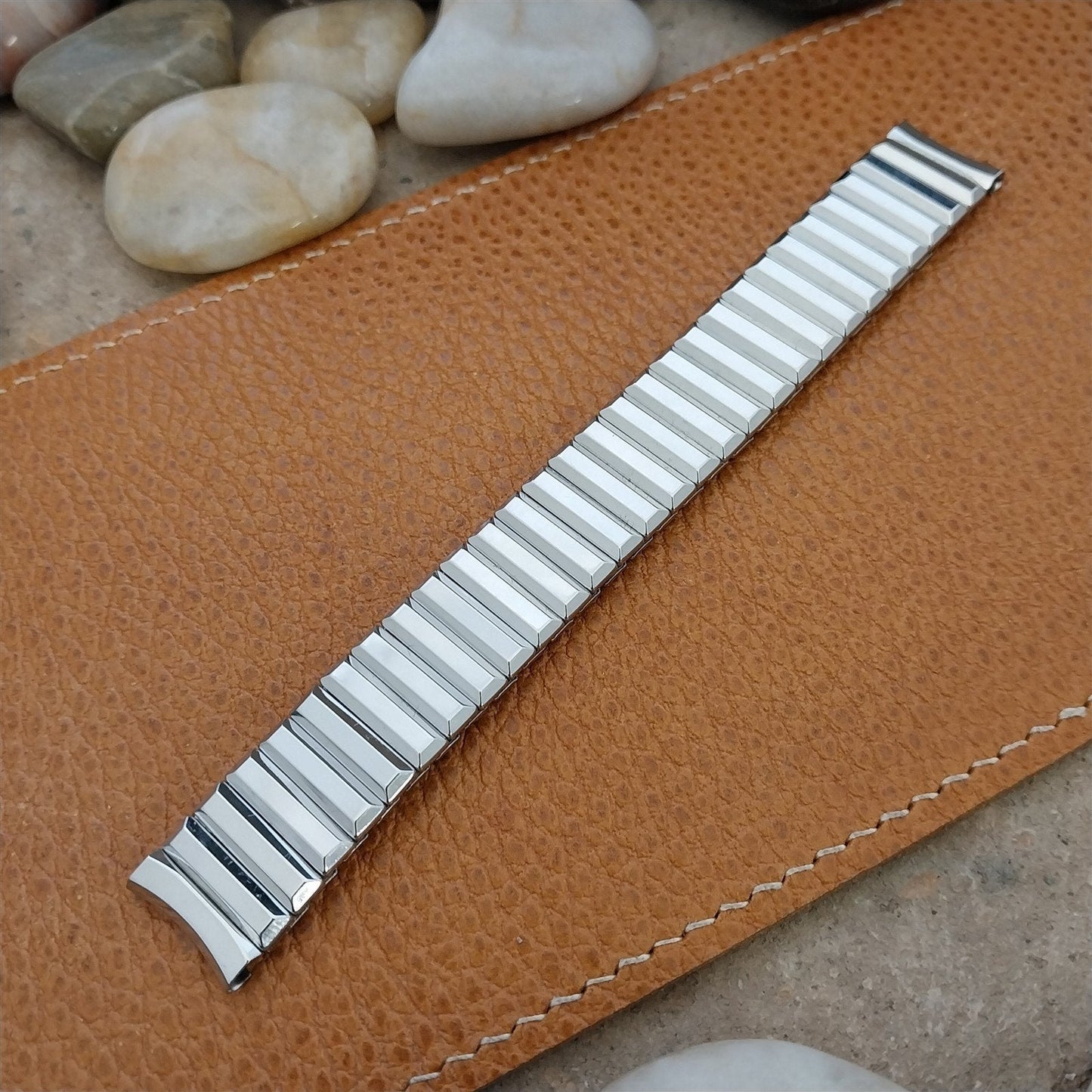 Vintage 5/8" Admiral Stainless Steel Classic Stretch NOS Unused 1950s Watch Band