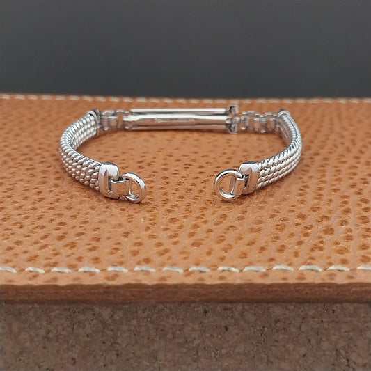 Vintage Ladies Kreisler White Gold-Filled Braided Unused 1950s Watch Band