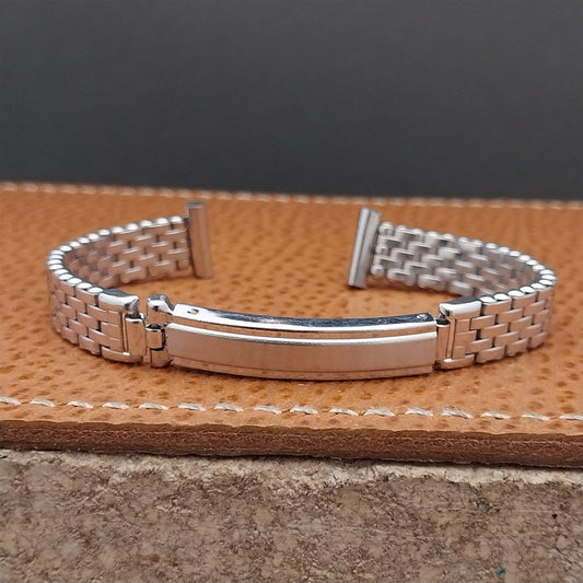 11mm White Gold-Filled Ladies Mesh Kreisler Unused 1950s Vintage Watch Band