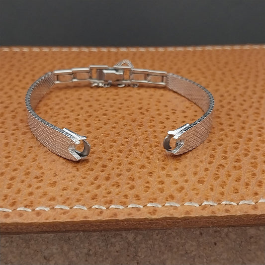 Classic White Gold-Fill Ladies Kreisler Unused 1960s Vintage Cocktail Watch Band