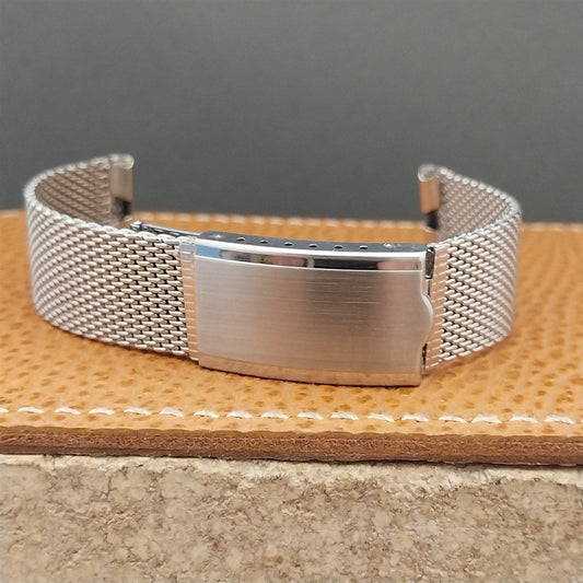 17.2mm Stainless Steel Mesh Craftex Canada Unused 1960s Vintage Watch Band