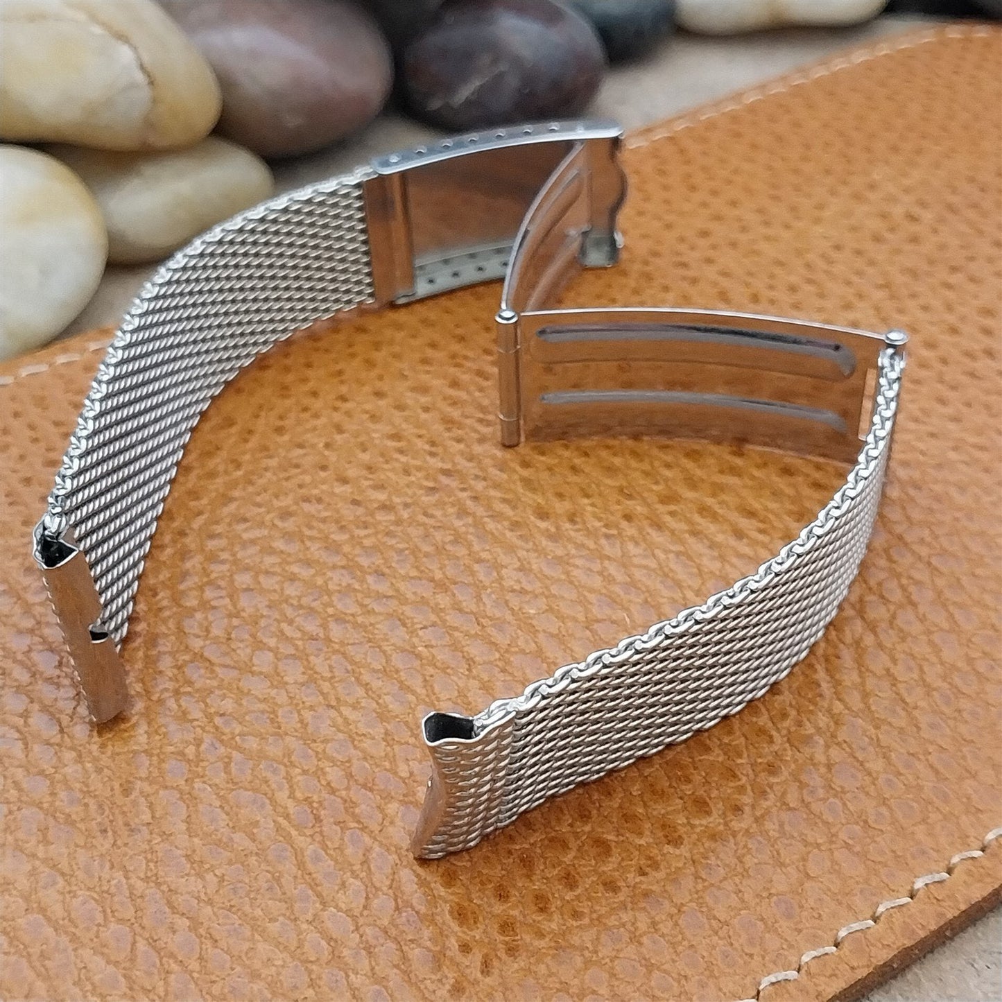 17.2mm Stainless Steel Mesh Craftex Canada Unused 1960s Vintage Watch Band
