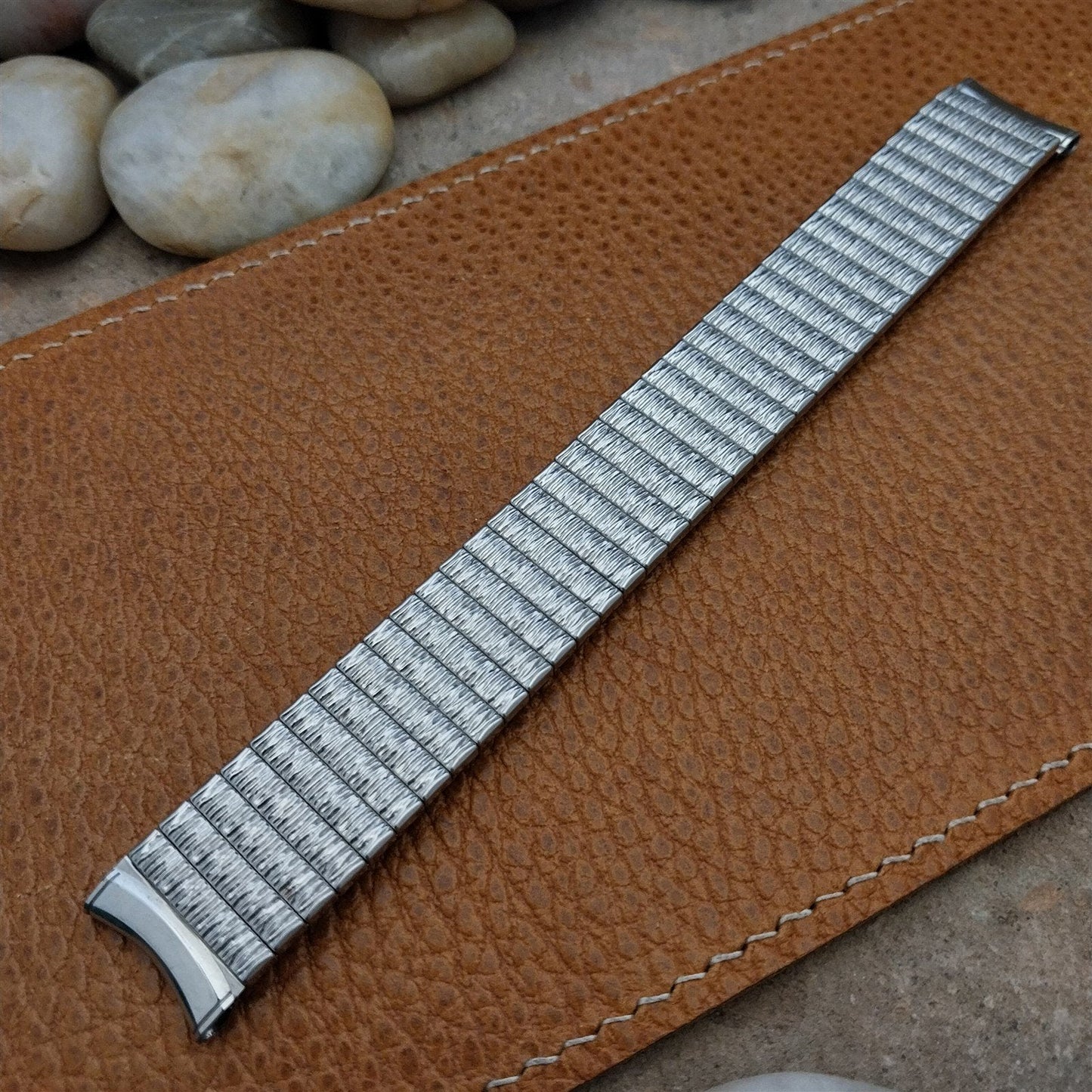 Vintage 17.2mm Stainless Steel Kreisler Classic Stretch Unused 1960s Watch Band
