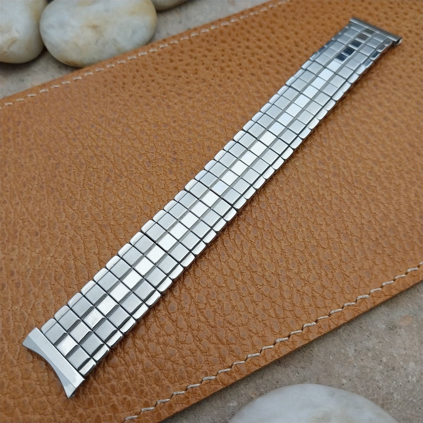 Vintage 17.2mm Stainless Steel Expansion Flexo Classic 1960s Unused Watch Band