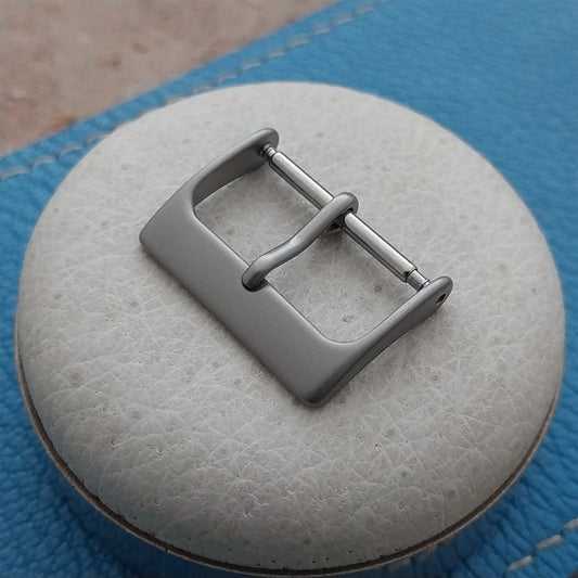20mm Bead Blasted Stainless Steel Non-Reflective Field Watch Band Buckle