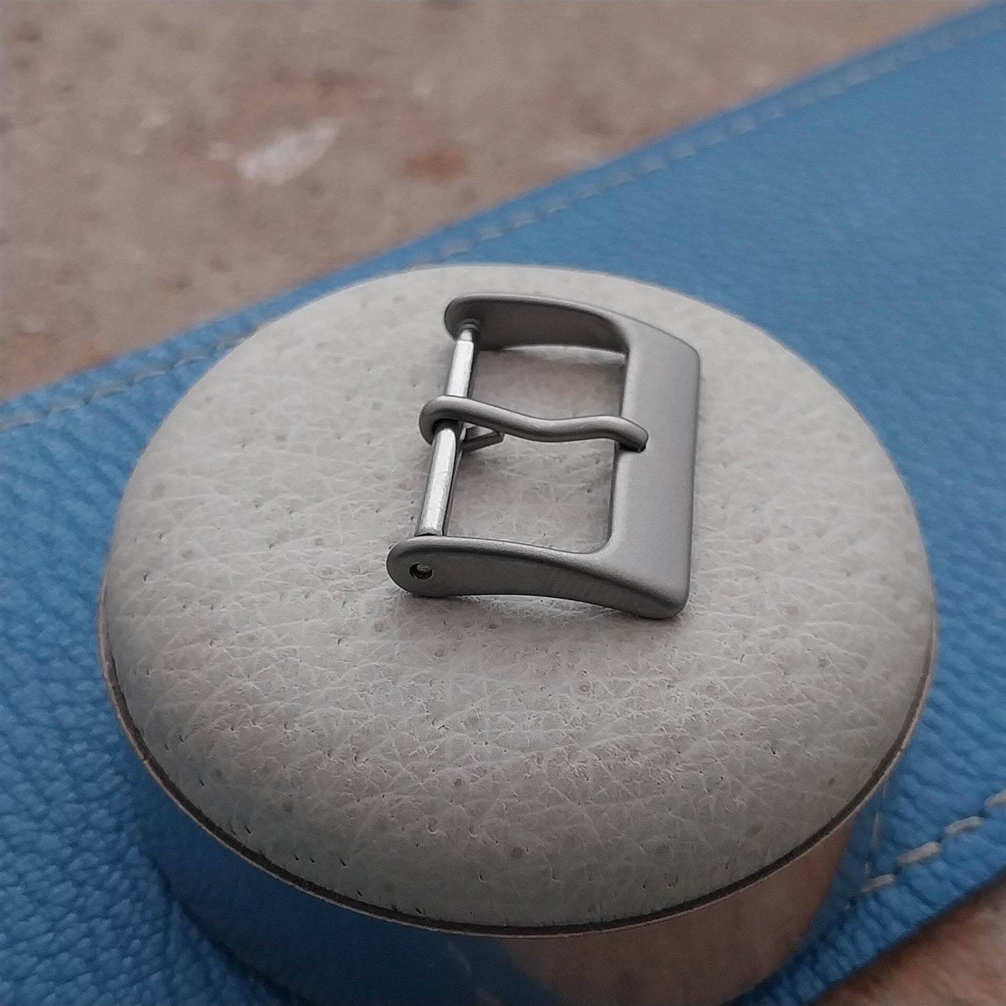 20mm Bead Blasted Stainless Steel Non-Reflective Field Watch Band Buckle