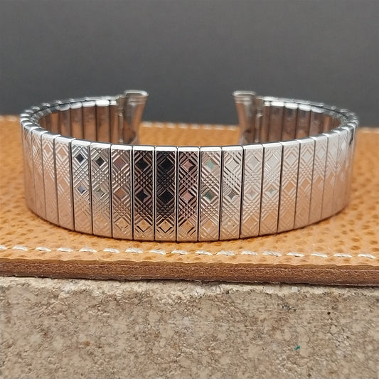 Vintage Long Kreisler 19mm 18mm 17mm Stainless Steel NOS Unused 1960s Watch Band