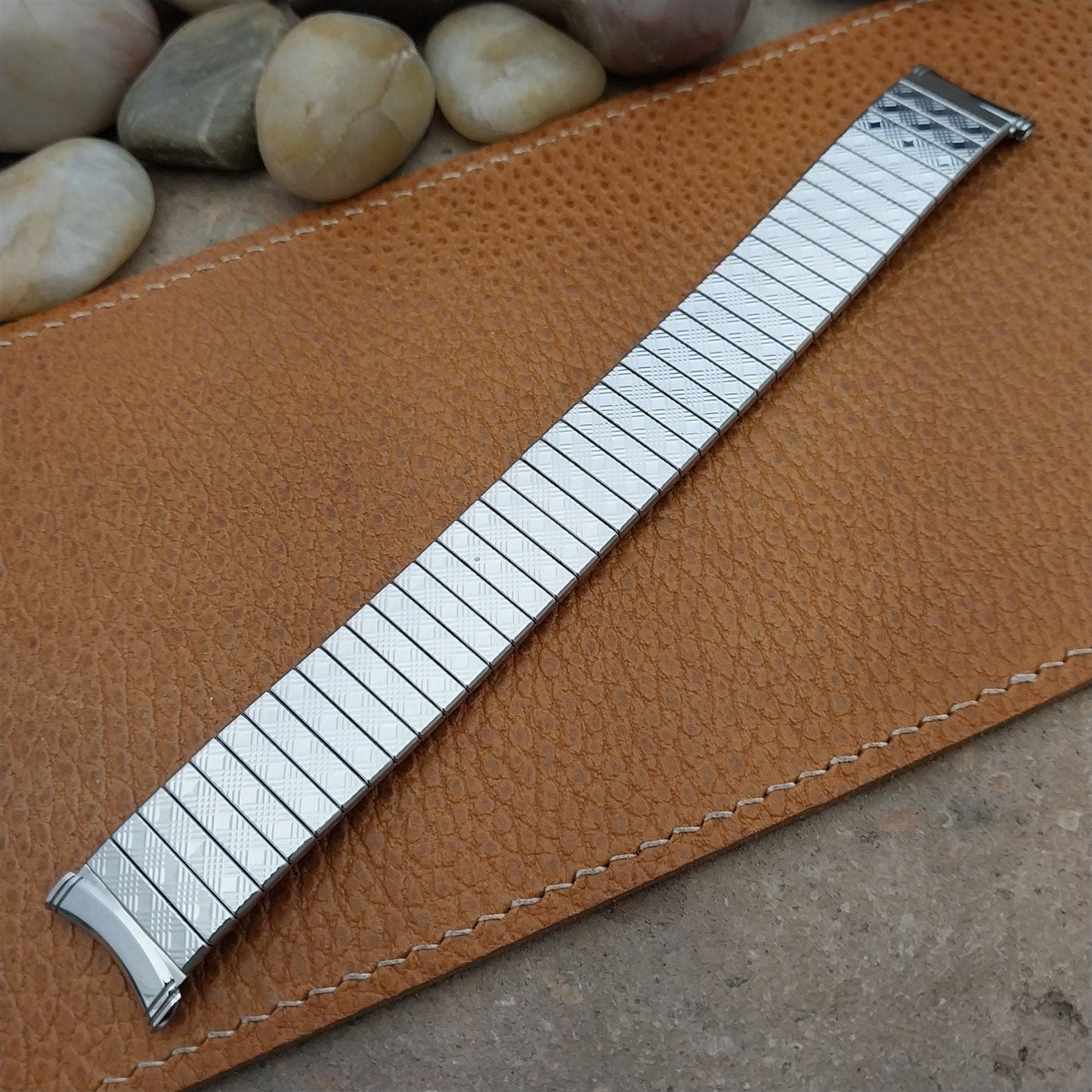 Vintage Long Kreisler 19mm 18mm 17mm Stainless Steel NOS Unused 1960s Watch Band