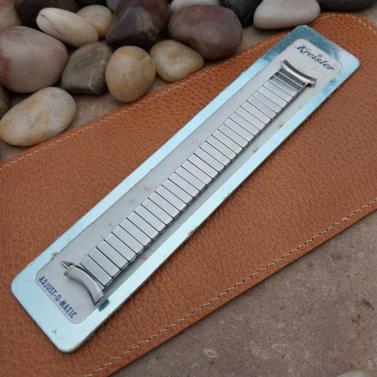 Vintage 16mm 17mm 18mm 19mm Kreisler Stainless Steel Classic 1950s Watch Band