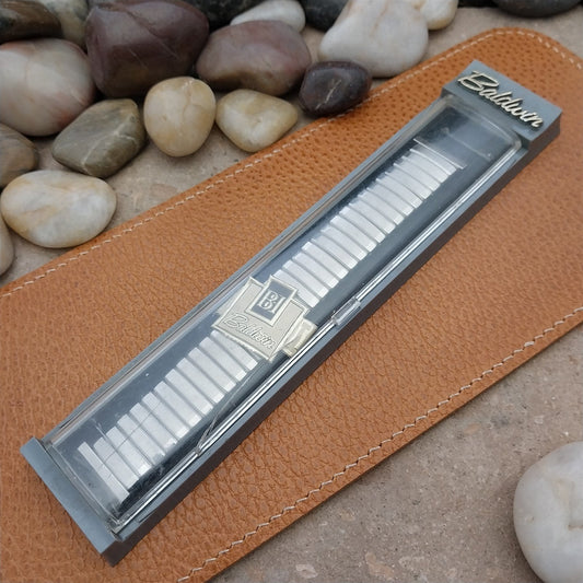 Vintage 19mm 18mm 17mm Baldwin Stainless Steel Expansion Unused 1960s Watch Band