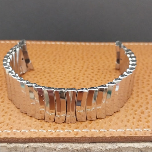 Vintage 19mm 18mm Stainless Steel JB Champion Unused Classic 1950s Watch Band