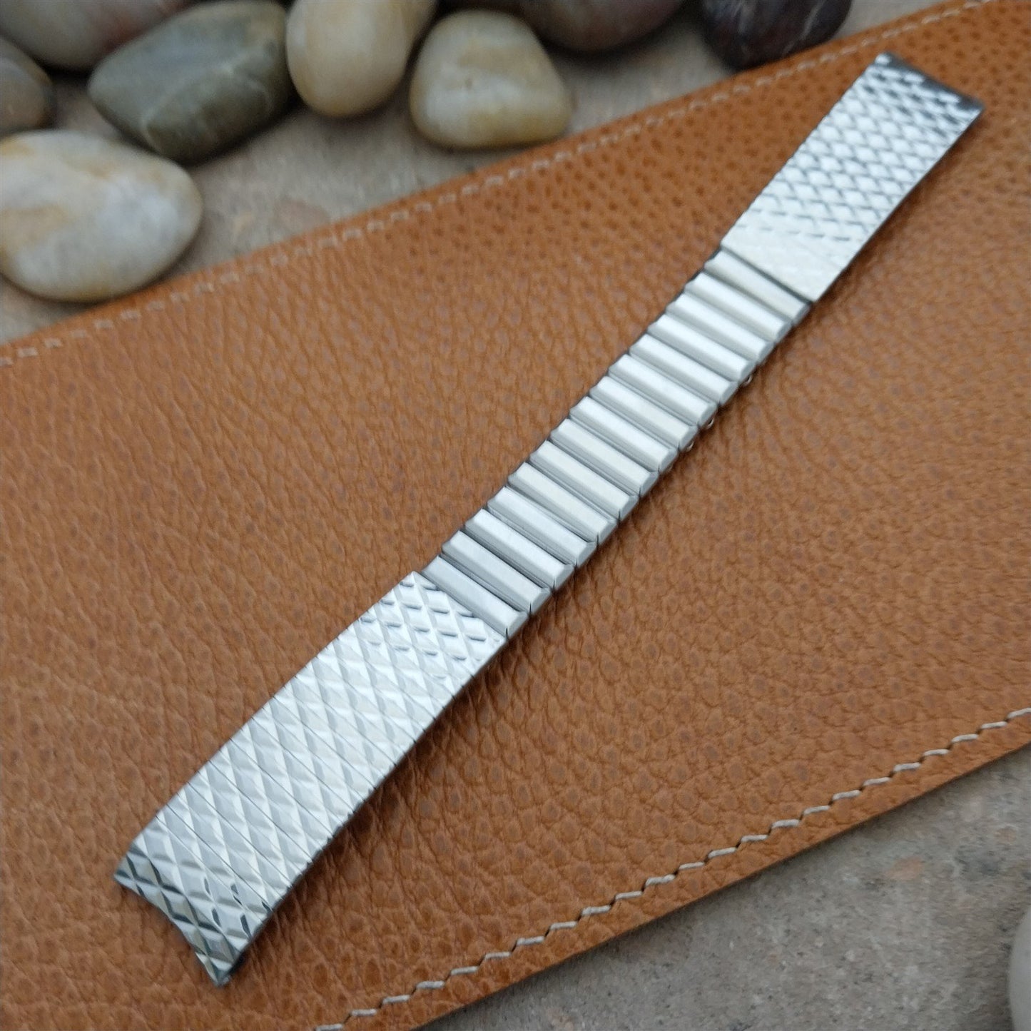 17mm Gruen Calendar Alarm Kreisler Stainless Steel Unused 60s Vintage Watch Band