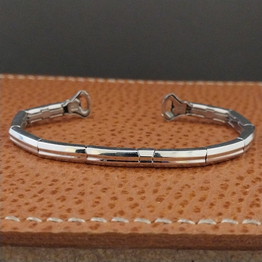 Vintage 1950s Kreisler 14k White Gold Filled Ladies Unused Cocktail Watch Band