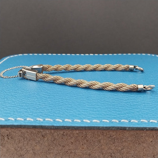 Vintage 1950s Ladies Kestenmade 10K Yellow Gold R.G.P. Cocktail Watch Bracelet