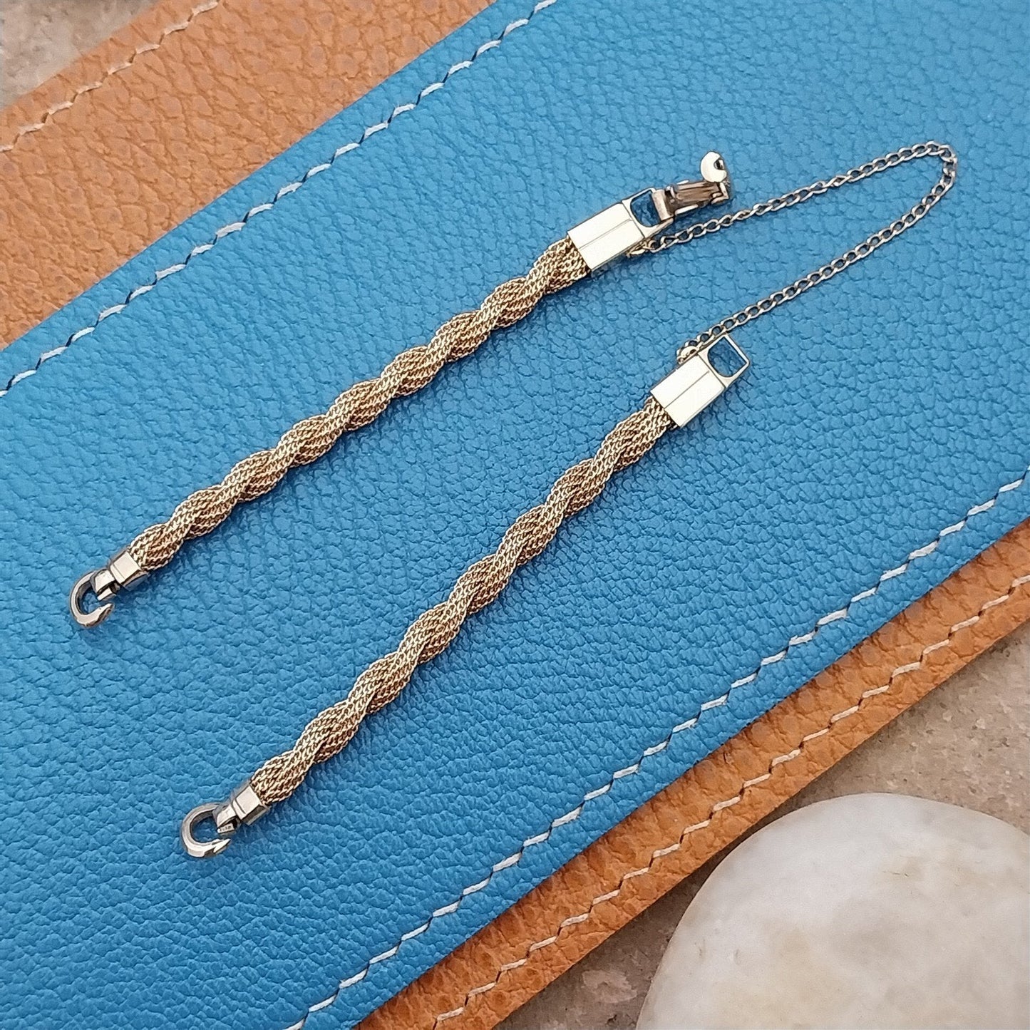 Vintage 1950s Ladies Kestenmade 10K Yellow Gold R.G.P. Cocktail Watch Bracelet