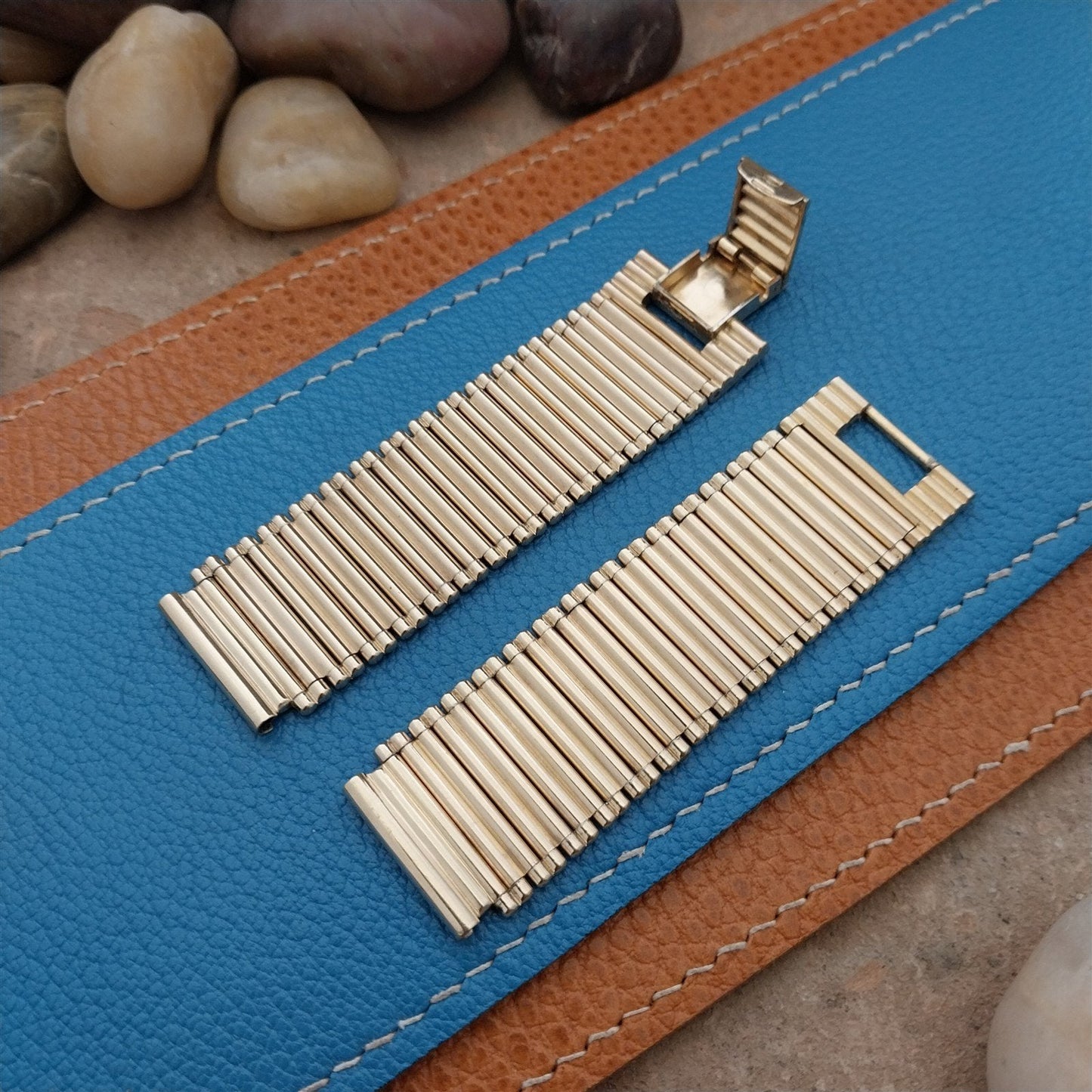 19mm 18mm Wide Gold-Filled Flex-Let Unused Classic nos 1950s Vintage Watch Band