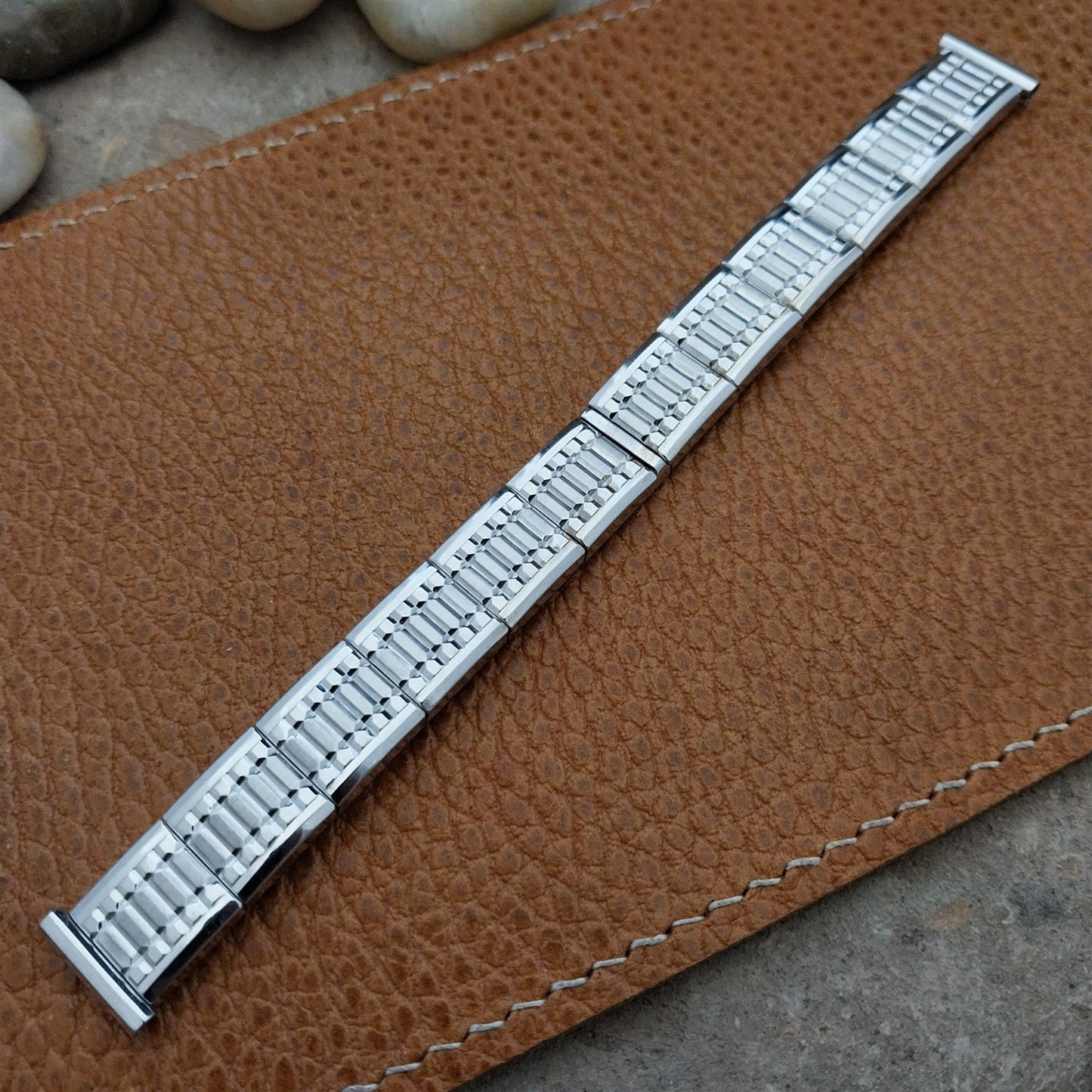 Vintage Ladies 1/2" 10k White Gold-Filled Classic Speidel Unused NOS Watch Band
