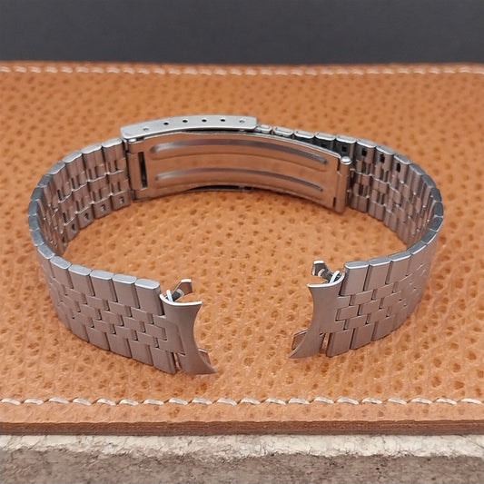 Lorus Quartz LQ 18mm Flared Stainless Steel Unused Vintage Watch Band