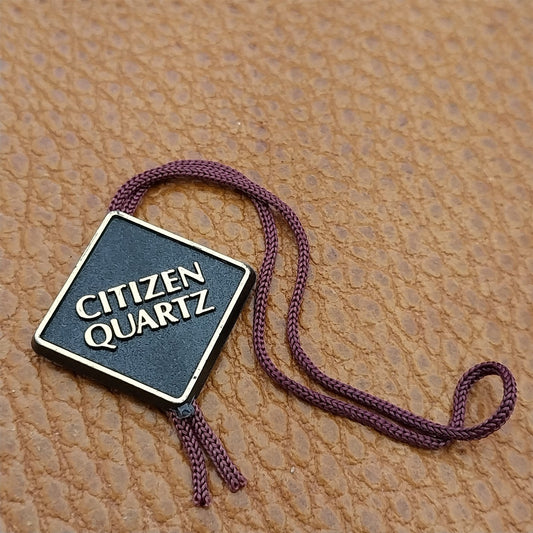 Citizen Quartz CQ Vintage Watch Plastic Hang Tag