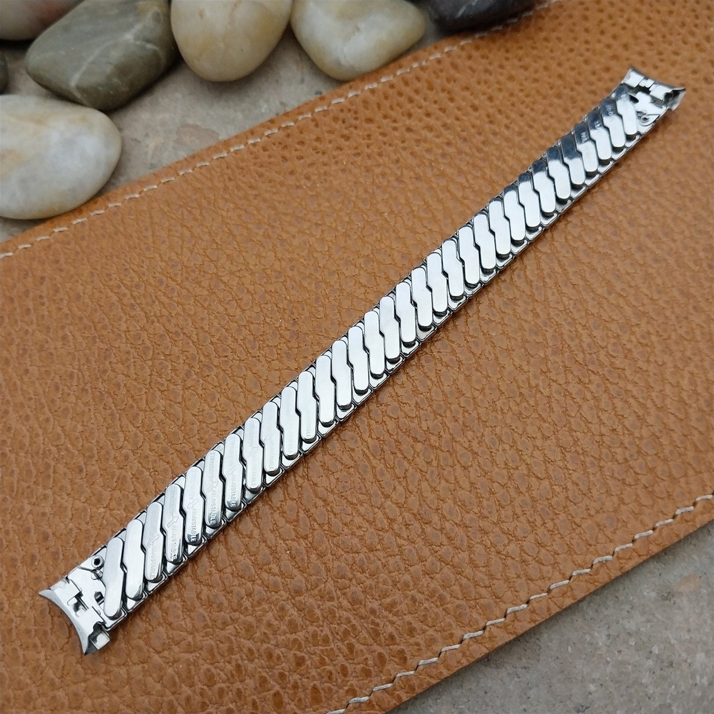 Vintage Ladies 1/2" Stainless Steel Baldwin Expansion Unused 1960s Watch Band