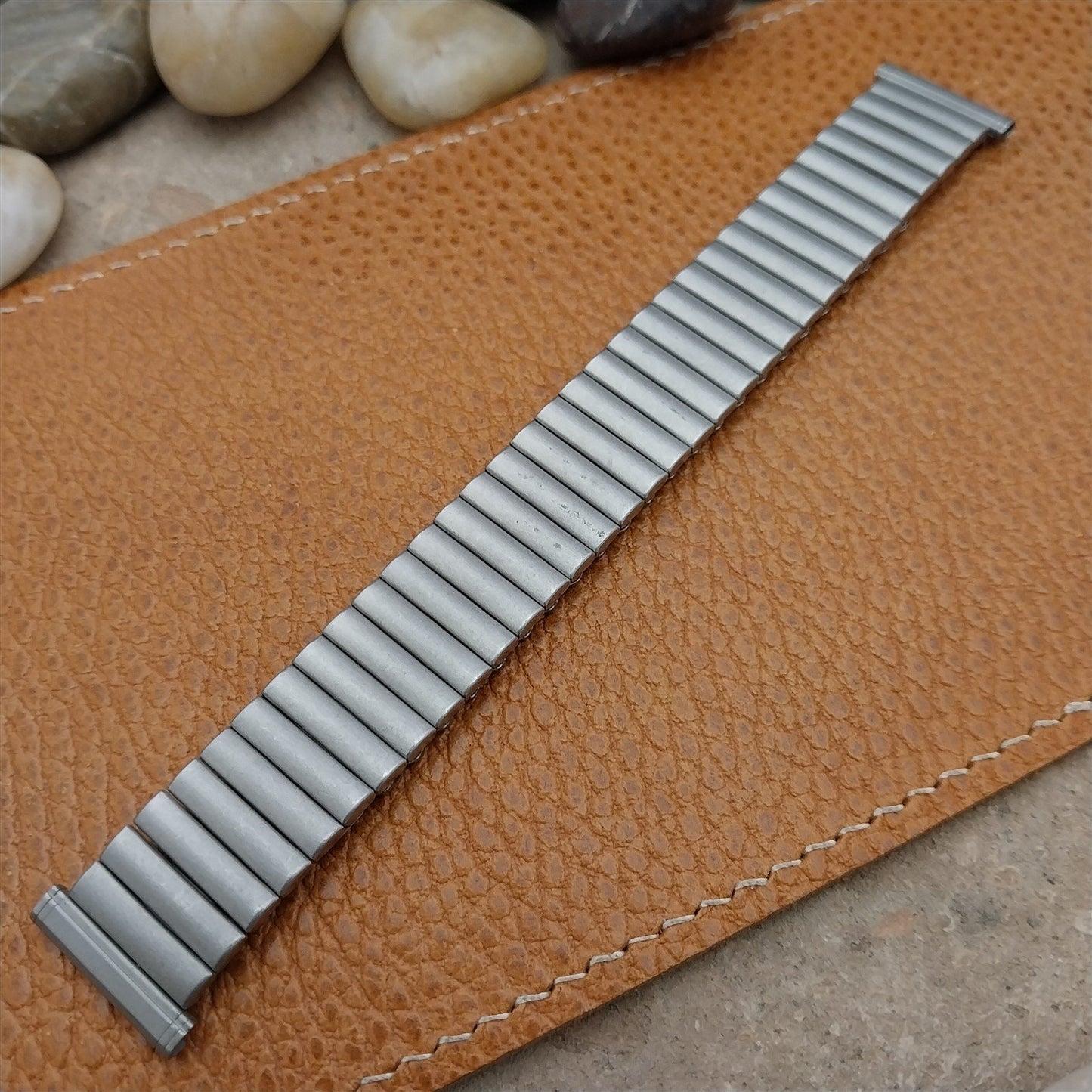 Vintage 19mm 18mm 16mm Stainless Hadley Classic Stretch NOS Unused Watch Band