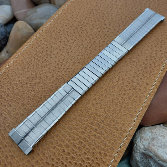 Vintage 19mm 18mm 17mm Baldwin Stainless Steel Unused Classic 1960s Watch Band