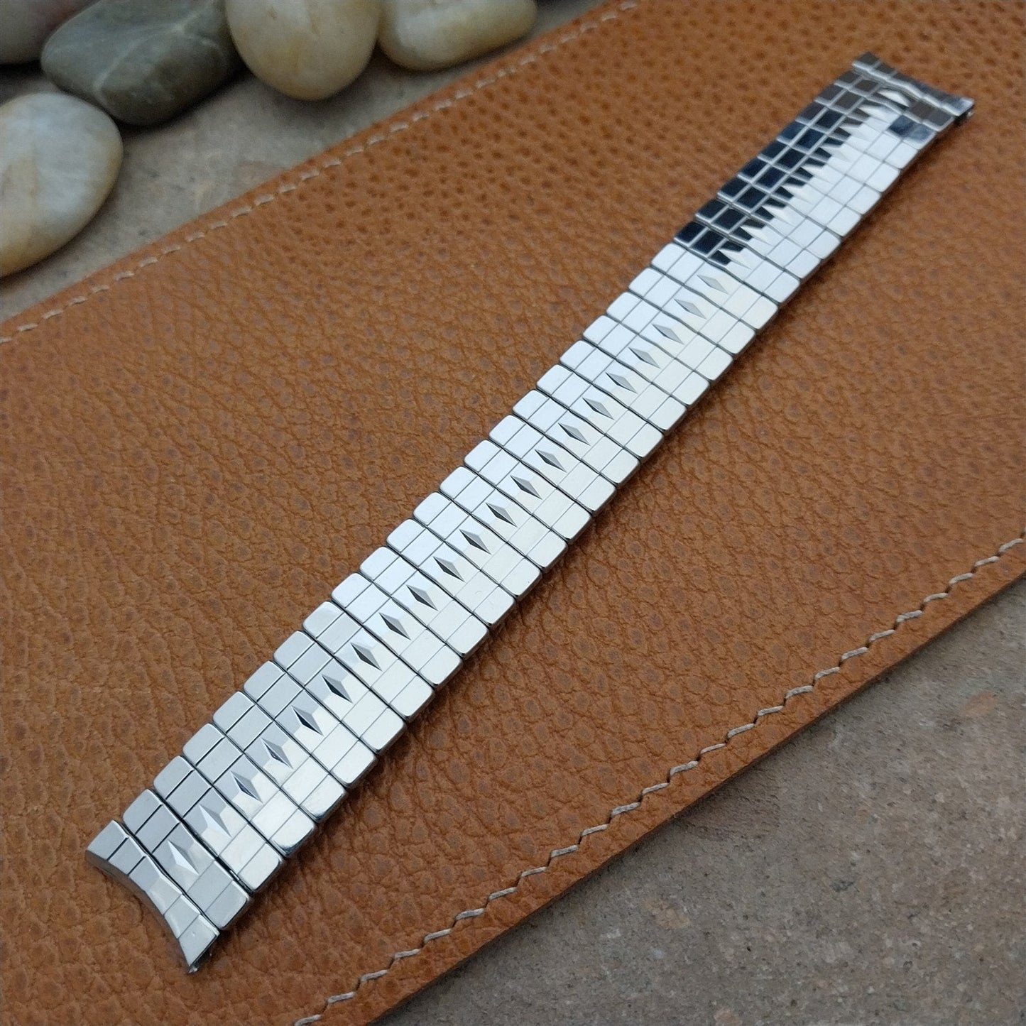 17.2mm Vintage Admiral Stainless Steel Expansion Unused Classic 1950s Watch Band