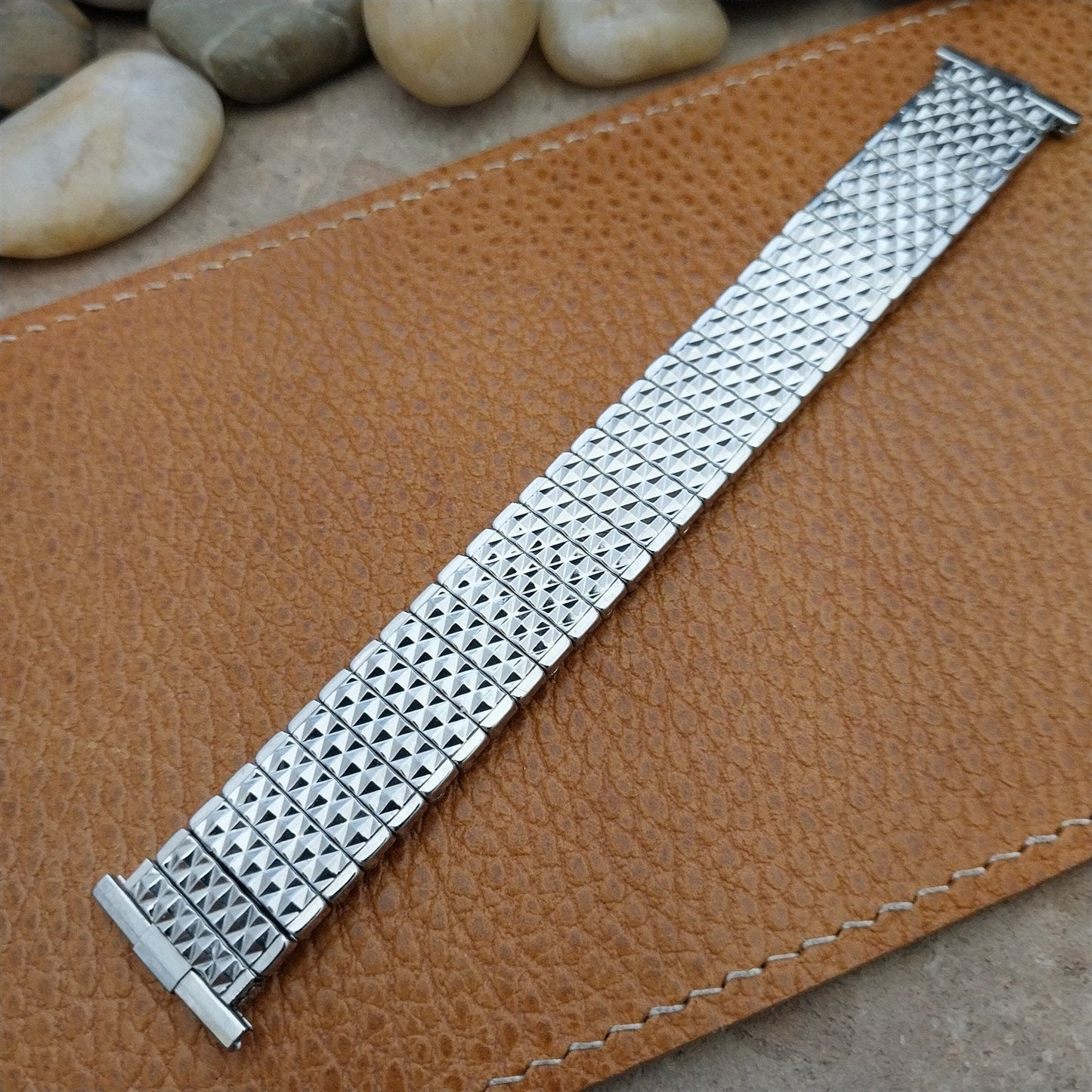 Baldwin 19mm 18mm 17mm Stainless Steel Classic Stretch 1960s Vintage Watch Band
