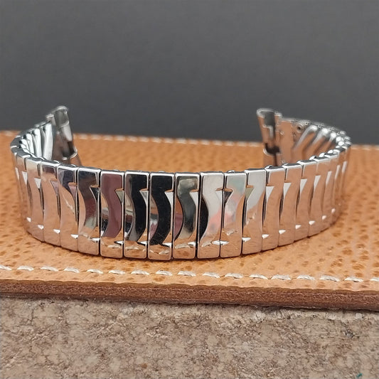 Vintage 17.5mm 17mm 16mm Umat Stainless Steel Expansion 1960s Unused Watch Band