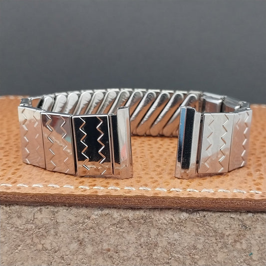 Vintage 19mm 18mm Glen Stainless Steel Expansion Unused Classic 1950s Watch Band