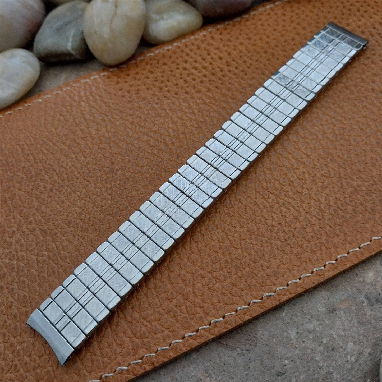 Vintage 5/8" Baldwin Stainless Steel Expansion Unused Classic 1960s Watch Band