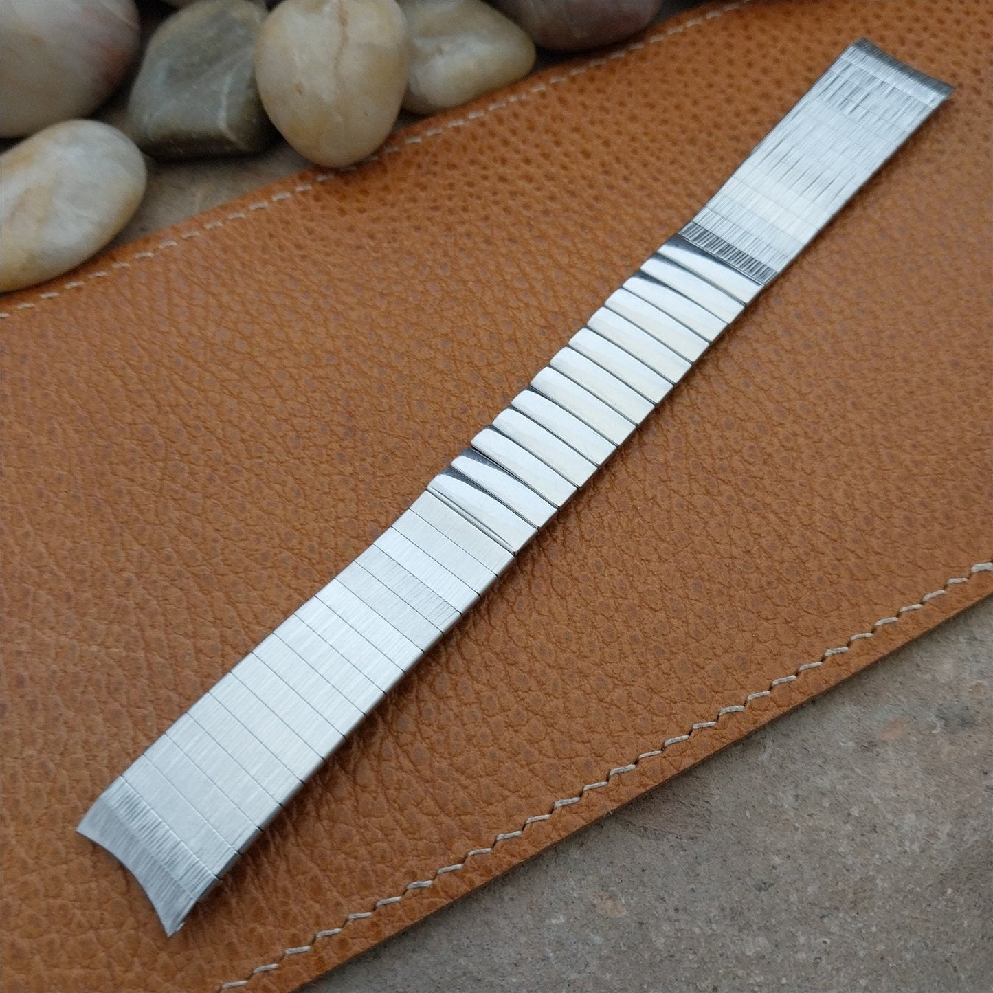 17.2mm Stainless Steel Kreisler Stelux Long Classic NOS 1960s Vintage Watch Band