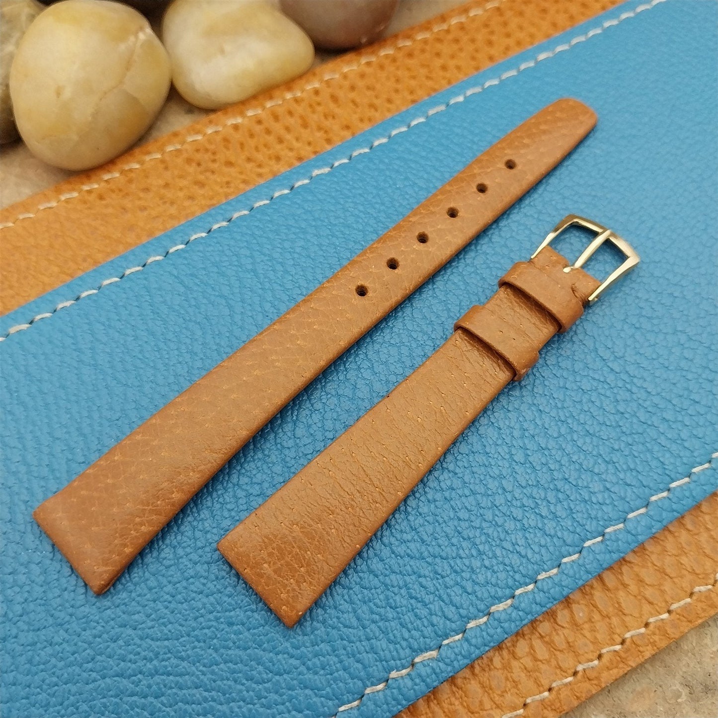 Vintage Womens Omega 14mm Pigskin Leather Classic Swiss Unused nos Watch Band