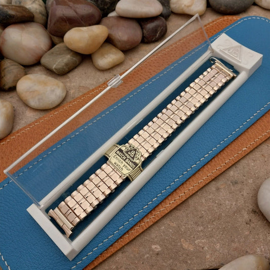 19mm 18mm 10k Rose Gold-Filled JB Champion Unused nos 1960s Vintage Watch Band