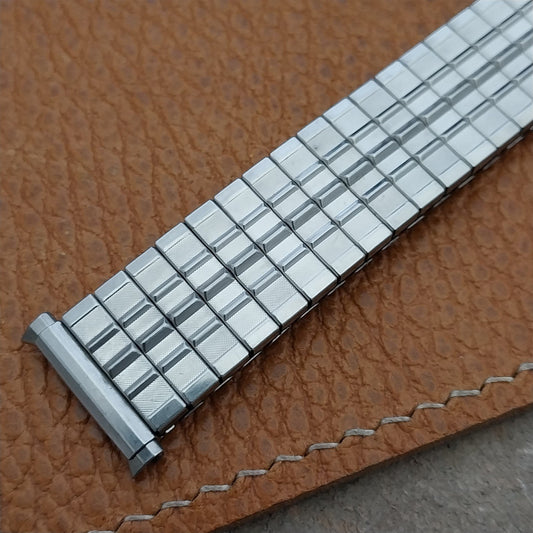 Vintage Watch Band 1970s 19mm 18mm Stainless Steel JB Champion Expansion Unused