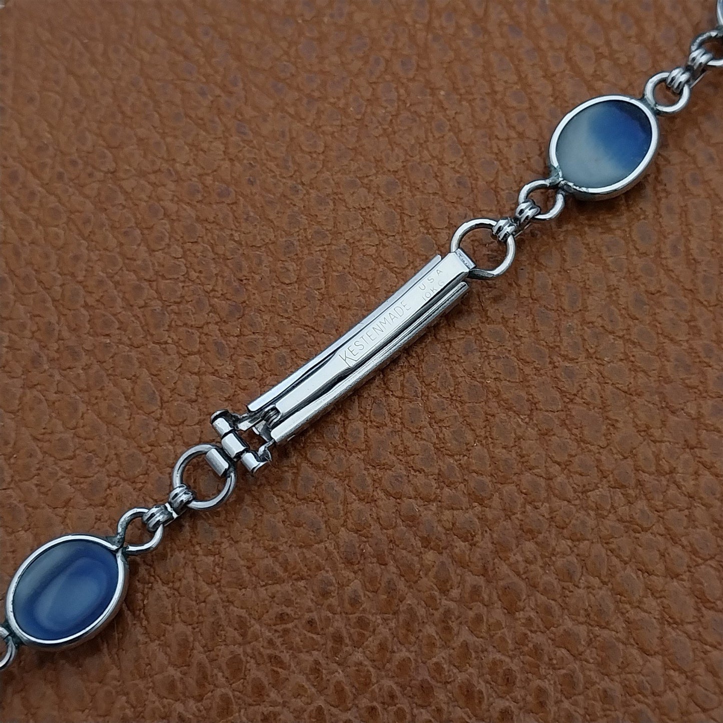 Vintage 1960s Gold-Filled Stars of India Blue Sapphire Ladies Unused Watch Band
