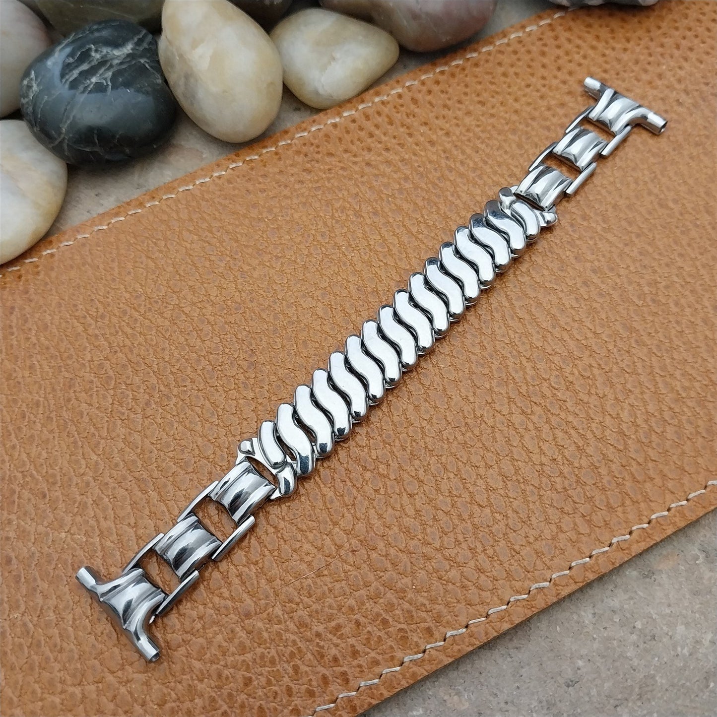 1940s Vintage 19mm 18mm 16mm JB Champion Stainless Steel nos Unused Watch Band