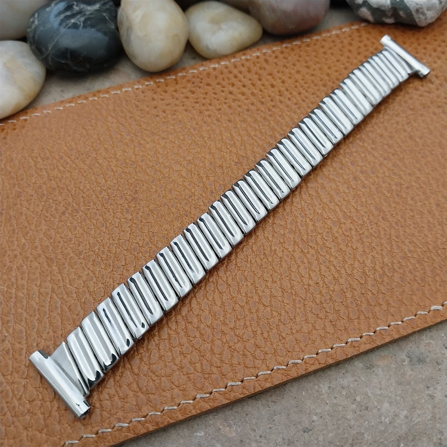 1940s Enel 19mm 16mm Stainless Steel Expansion Unused Vintage Watch Band