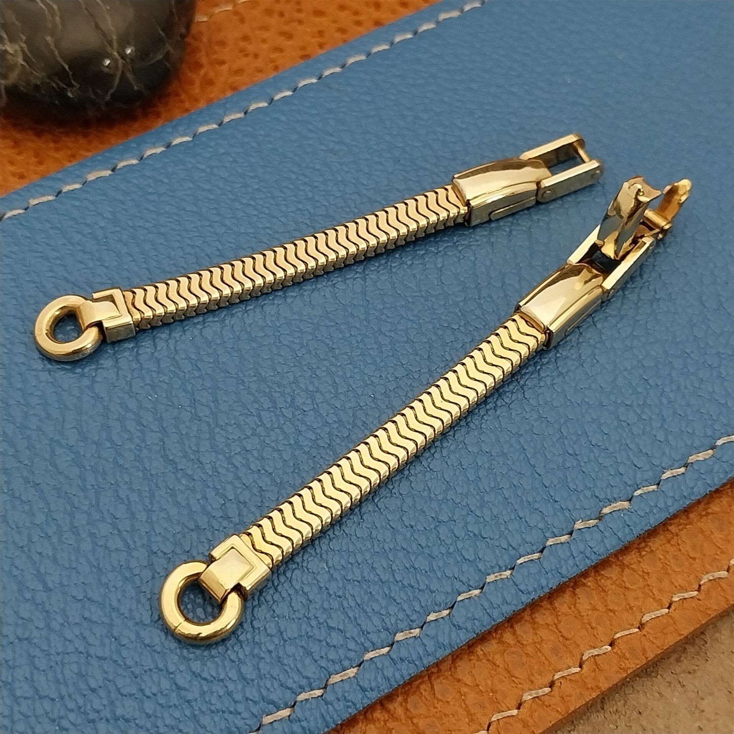 Vintage Ladies Forstner 12k Yellow Gold-Filled Unused 1950s Cocktail Watch Band