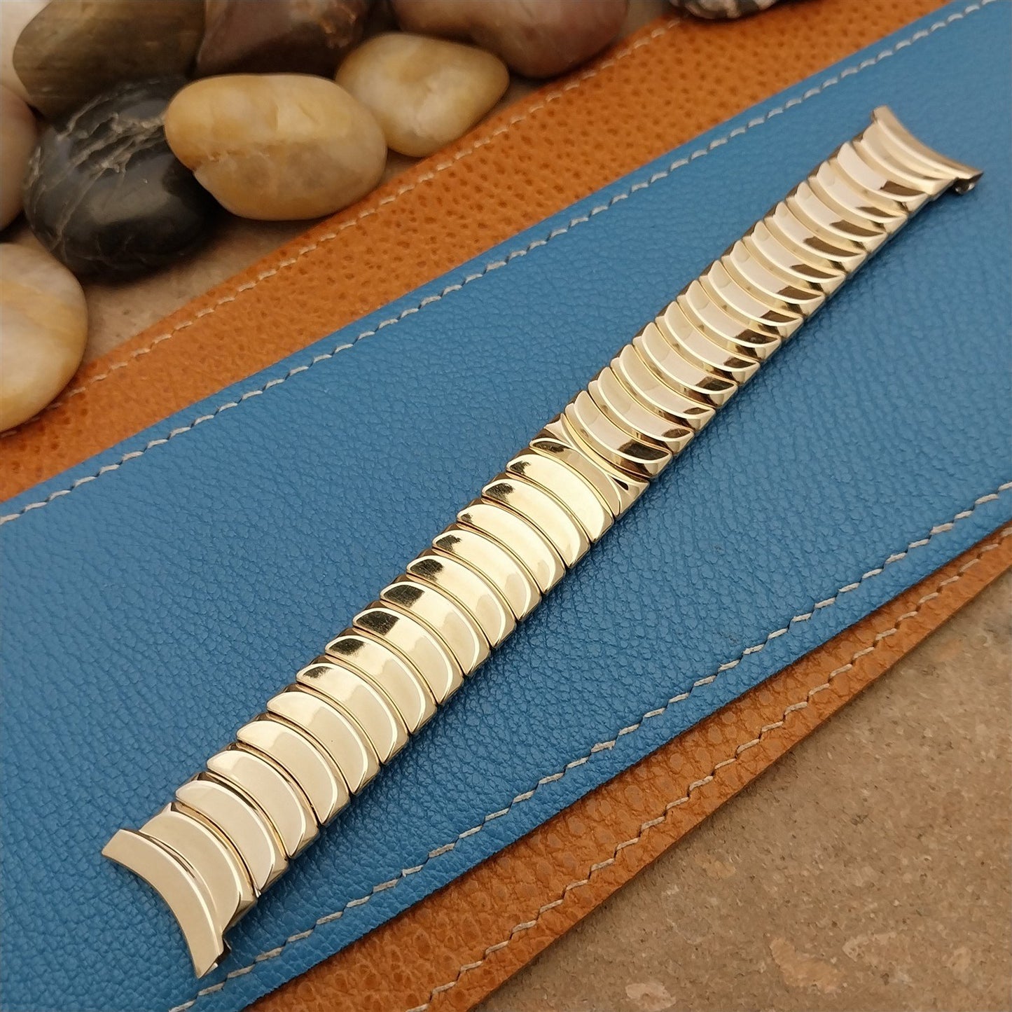 Vintage 19mm 18mm 16mm Gold-Filled Flex-Let Scallop Link Unused 1953 Watch Band