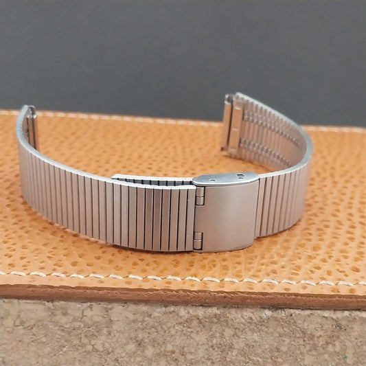 Vintage 18mm Stainless Steel Classic Flared Unused Watch Band