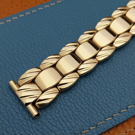 19mm 18mm Kaye Gold-Fill Quadra-Stretch Expansion Unused 50s Vintage Watch Band