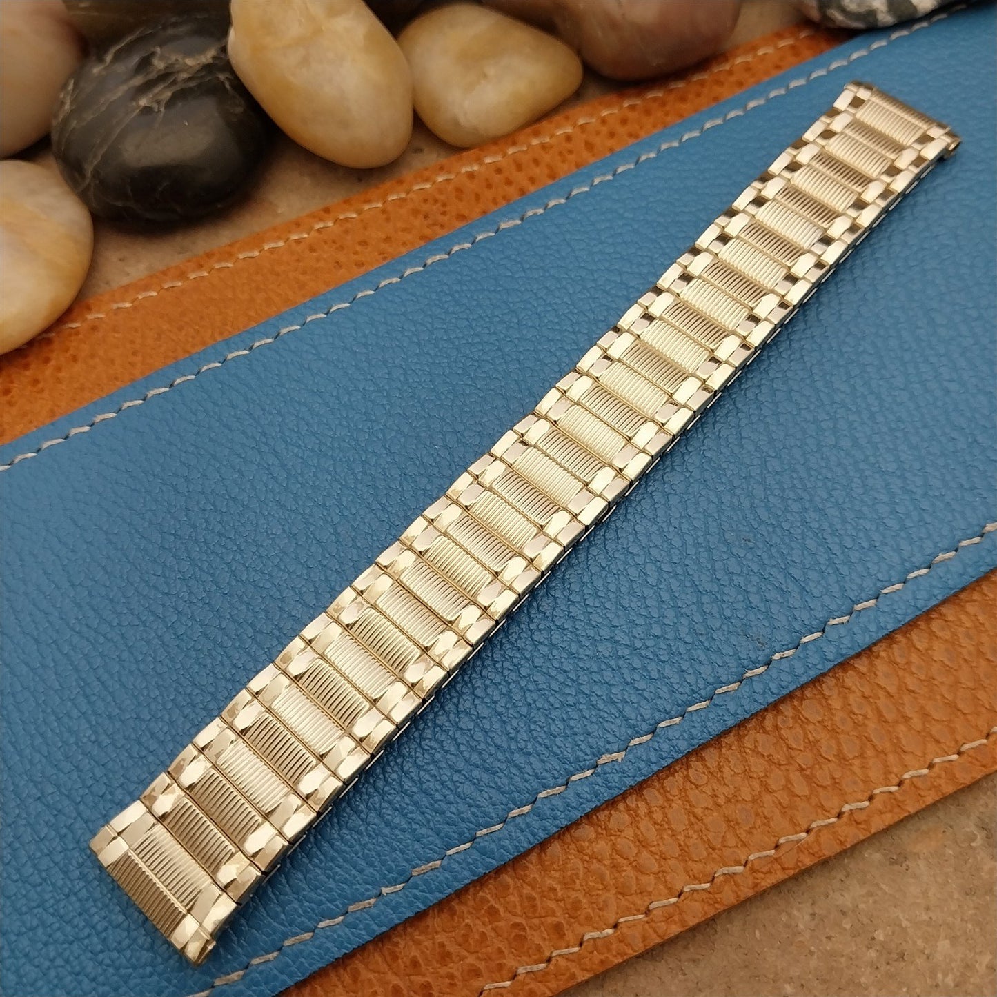 1965 Vintage 17.2mm 17mm Gold-Fill Classic Speidel Colossus Unused Watch Band